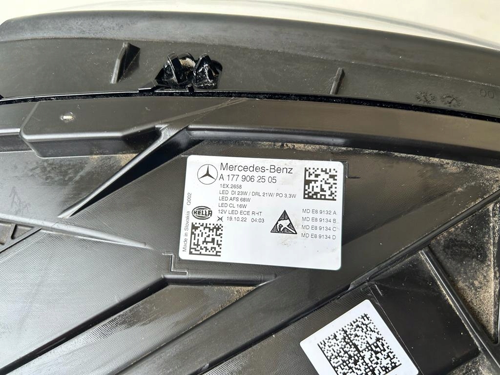 Mercedes 177 фара ліва full led 1779062505 Зі Шроту