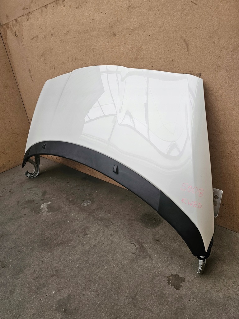 фото №4, Peugeot 5008 i 2009- капот кришка двигуна w колір kwed білий