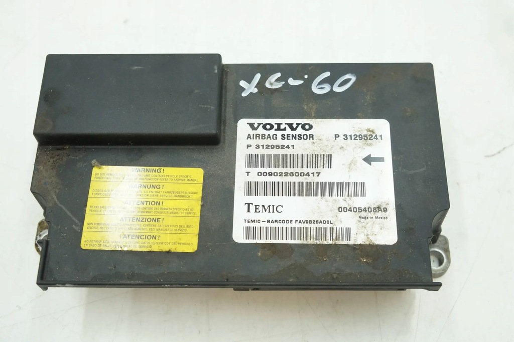 фото №1, Модуль датчик подушка безопасности volvo xc60 31295241