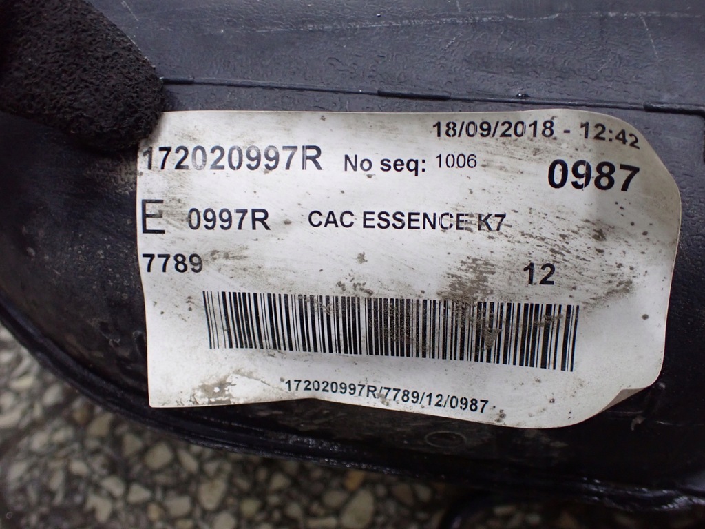 фото №12, Бак bak заливная горловина топлива dacia dokker 1.6 sce 2018 eu 8201163425 172020997r