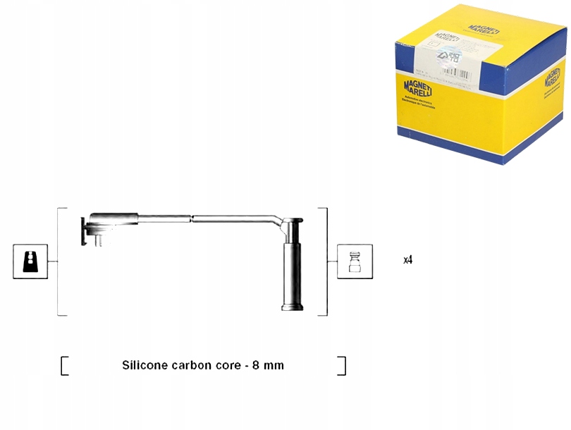 фото №1, Провода зажигания magneti marelli zef719 ls166