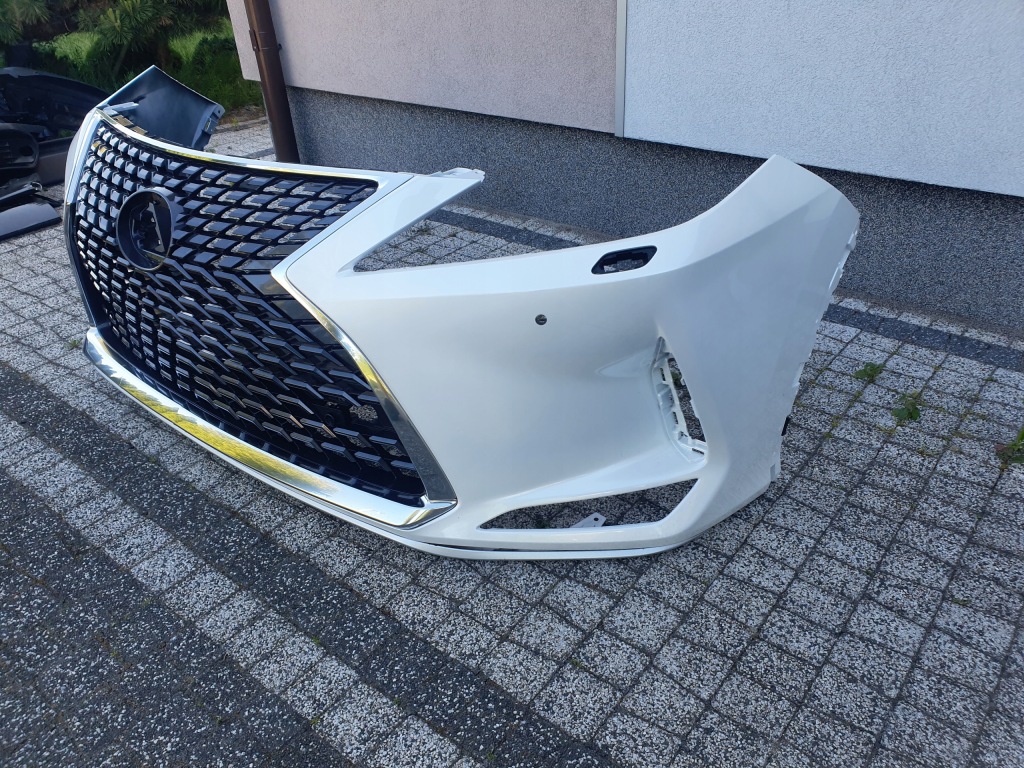 фото №3, Lexus rx rx450 iv lift 085 бампер передний решётка радиатора решётка радиатора хром решётка перед