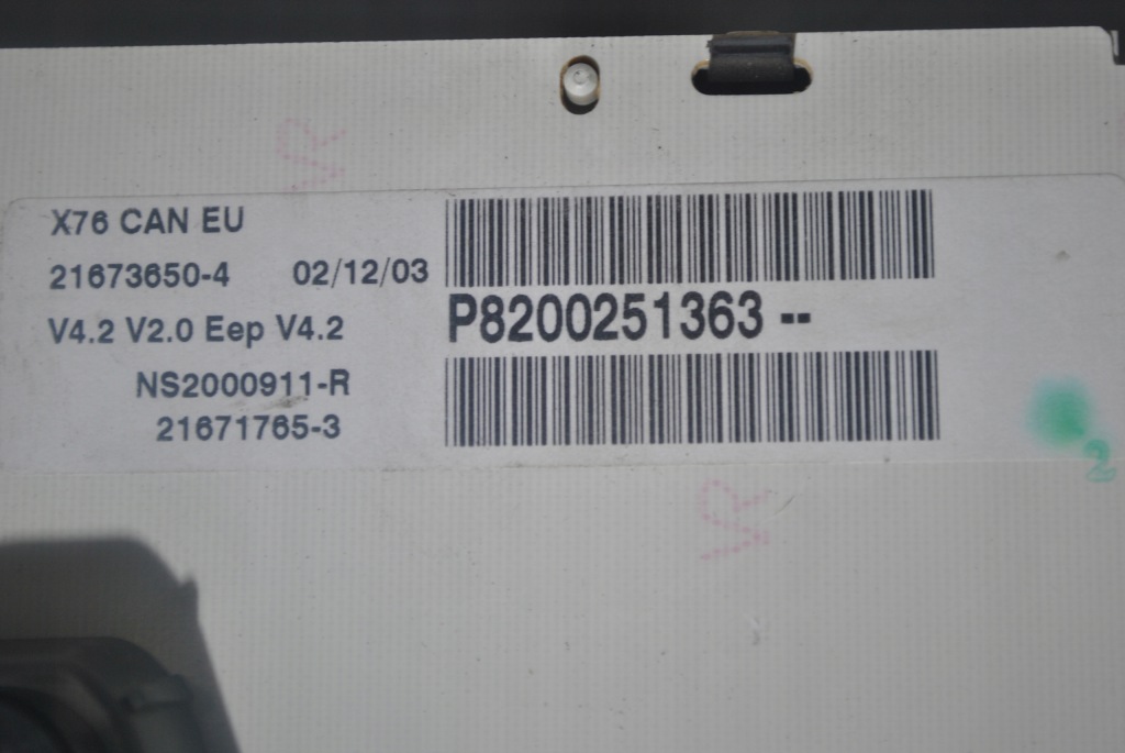 фото №4, Лічильник приладова панель renault kangoo i p8200251363
