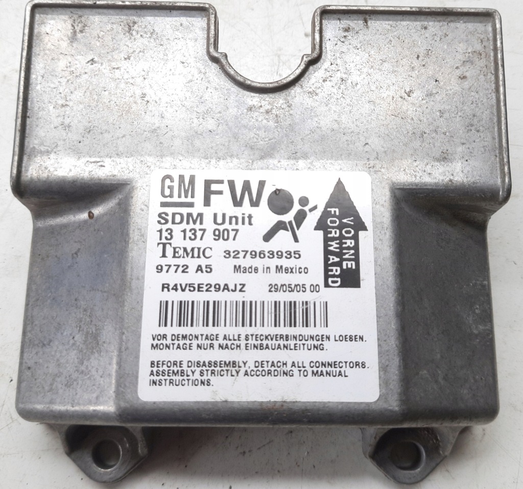 фото №1, Датчик подушок подушка безпеки opel оригінальний номер 13137907