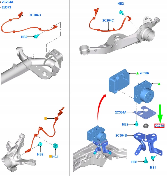 фото №1, Ford ecosport mk2 anti-lock brake модулятор mounting bush 1011876 original