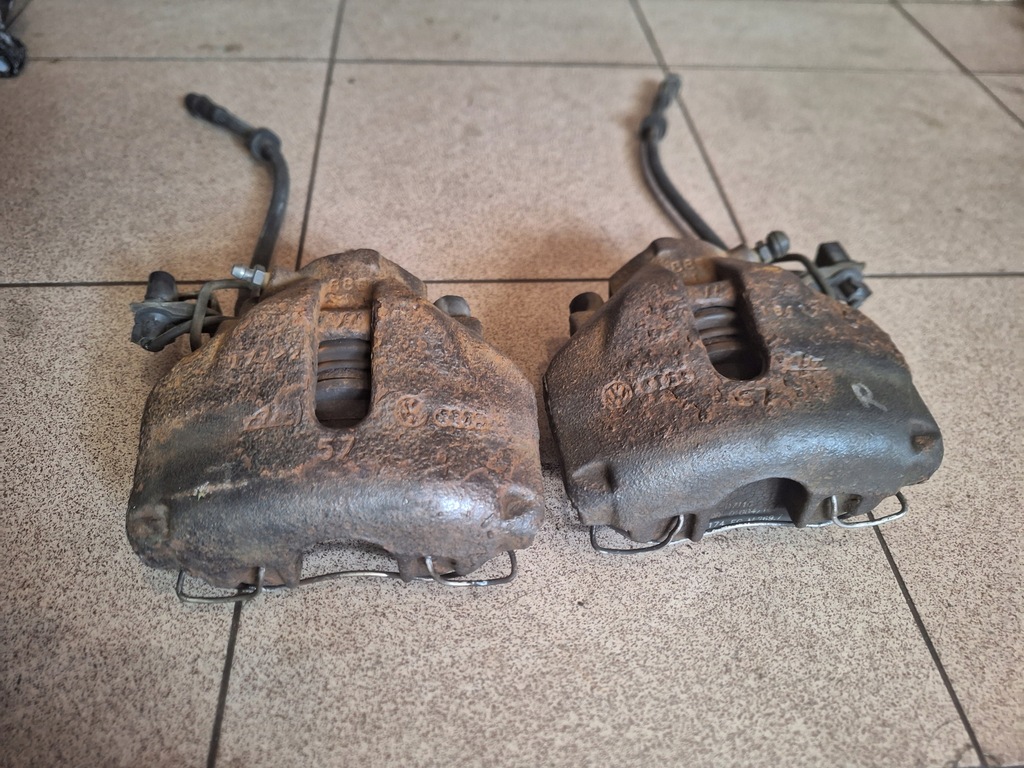 фото №8, Суппорт перед audi a4 b6 pod тормозные диски 310 mm комплект