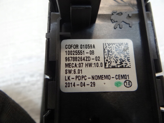 фото №6, Peugeot 308 ii t9 лівий перемикач панель вікон 96788264zd