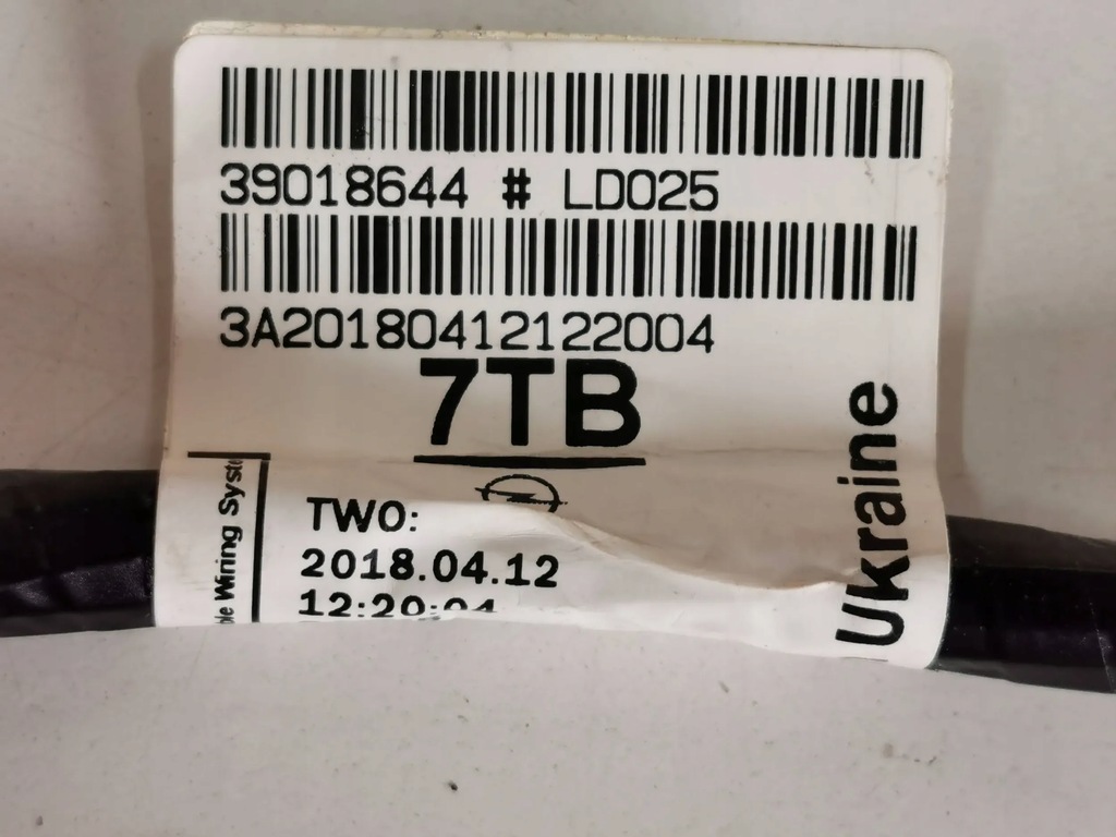 фото №11, Жгут электропроводка бампера opel cascada задняя 3.063