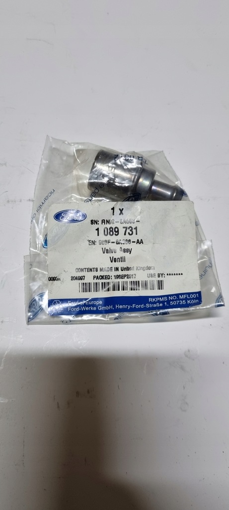 фото №1, Клапан вентиляція картера оливи ford 1.6/1.8/2.0 zetec-