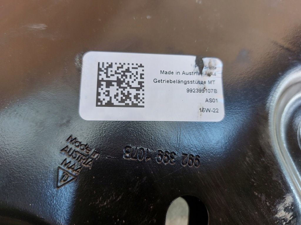 фото №6, Кронштейн кронштейн коробки передач porsche 911 992 gt3