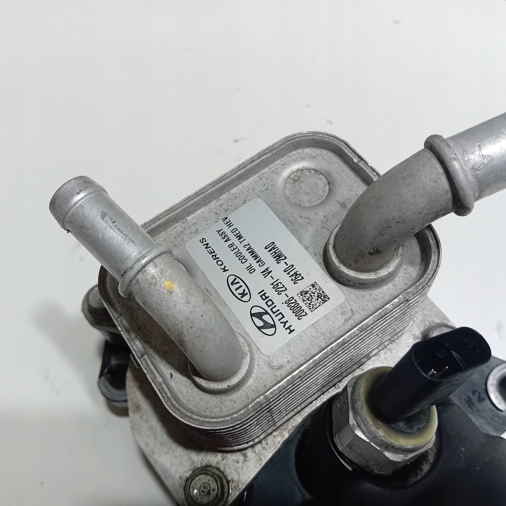 фото №8, Hyundai kia радиатор масла 1.6 turbo корпус фильтра масла датчик