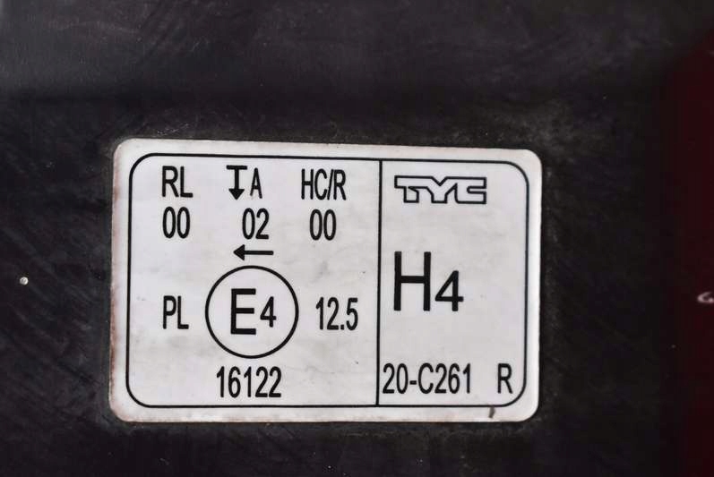 фото №7, Фара правый лампа перед eu 20-c261 fiat grande punto evo 09-12