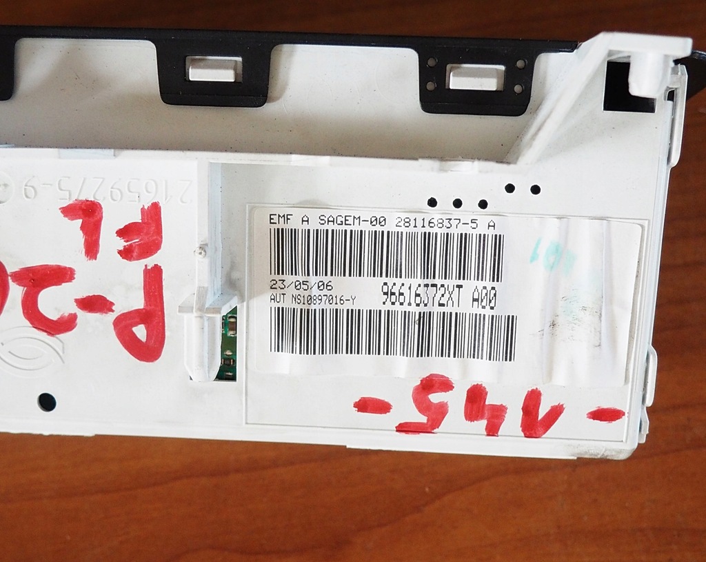 фото №5, Peugeot 206 дисплей годинник панель 96616372xt