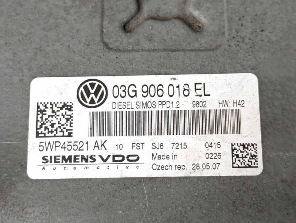 фото №12, Набір стартовий skoda octavia 2 a5 2007 03g906018el