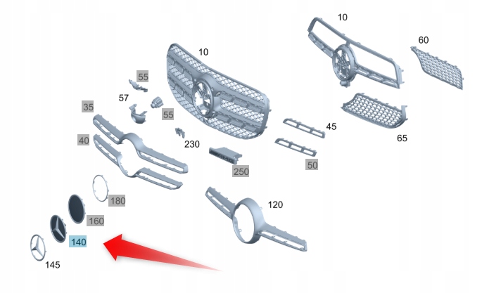 Купить Основание звезда mercedes-benz a0008800100
