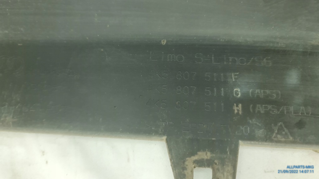 фото №9, Wg-117 бампер задняя sedan audi a6 c8 s 4k5807511f