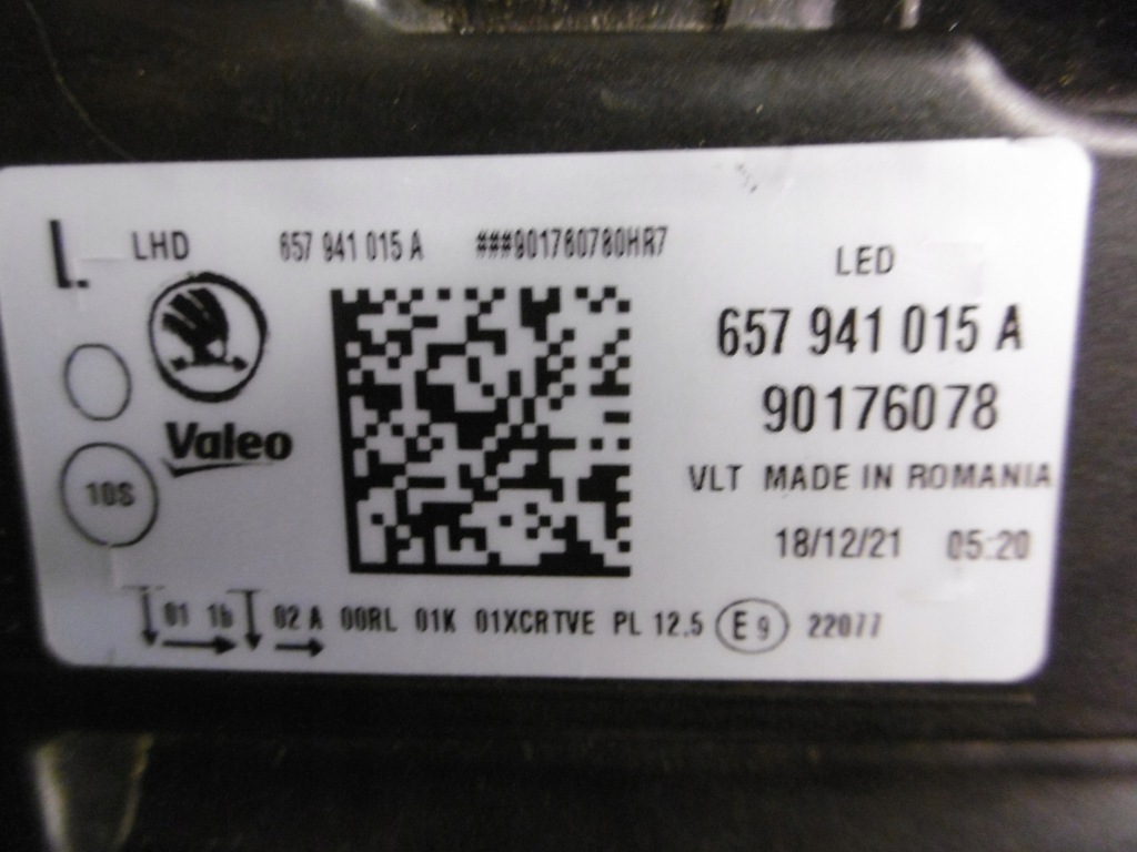 фото №13, Skoda scala 657 full led - лампа передняя левая