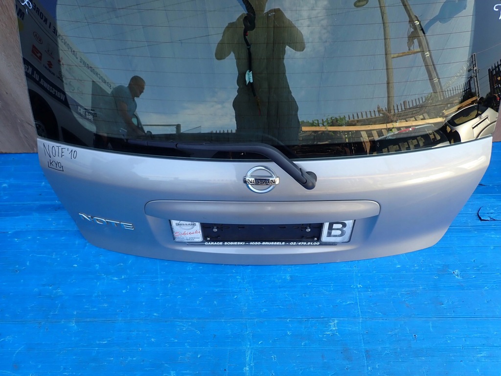 фото №10, Nissan note e11 06-12 кришка багажника багажника скло задня ky0