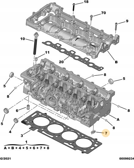 фото №11, Клапан обратный головки citroen jumpy iv 2.0bluehdi