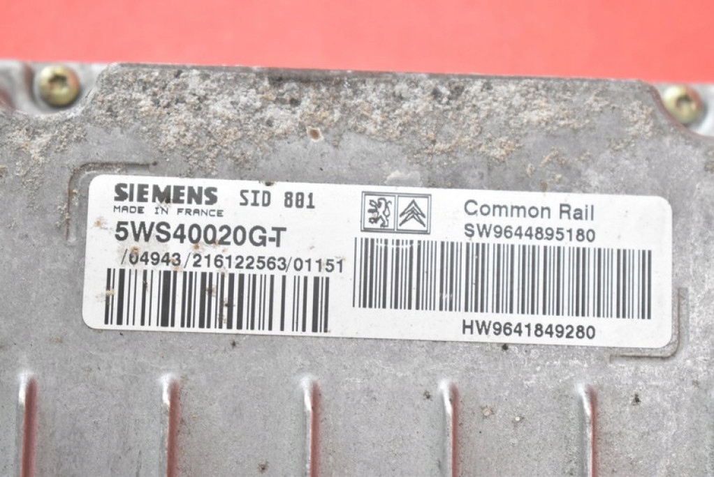 фото №7, Блок управления бортовой компьютер двигателя 9641849280 peugeot 307 2.0 hdi 107 km 01-05