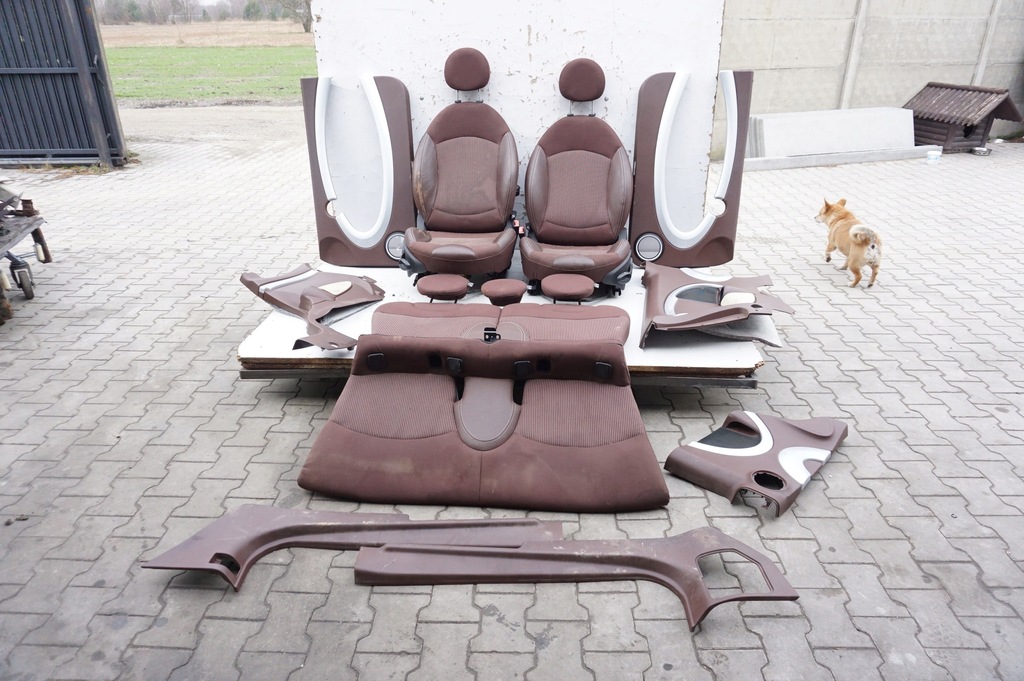 фото №1, Сидіння сидіння напівшкіра підігрів коричневі mini r55 clubman