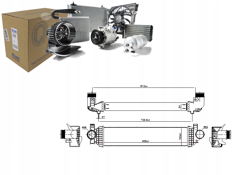 Купити Інтеркулер рідина інтеркулер ford c-max 2 focus 3 focus 3