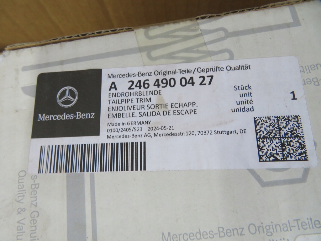 фото №11, Mercedes w246 наконечник вихлоп a2464900427
