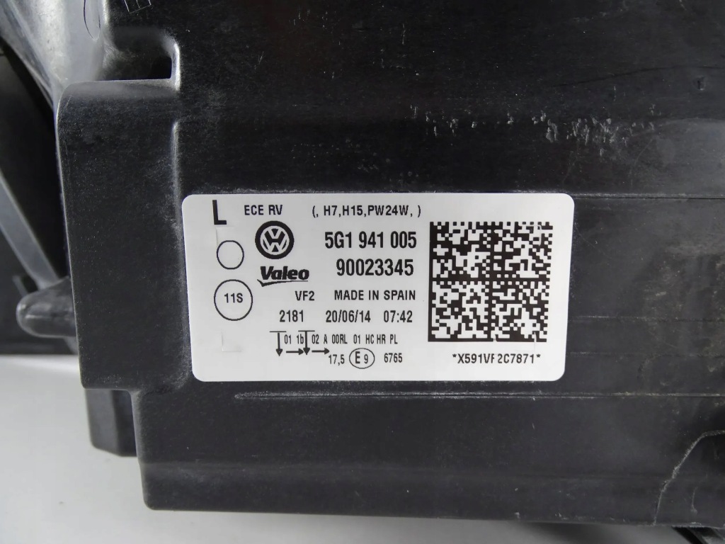фото №6, Лампа перед ліва vw golf vii 12-17 5g1941005