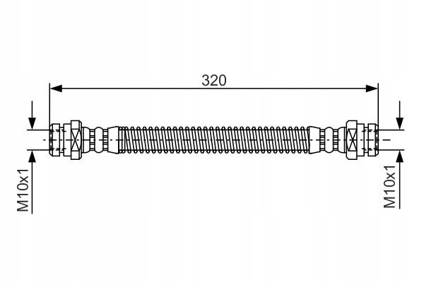 фото №2, Шланг тормозной mitsubishi space runner 1.8 2.0