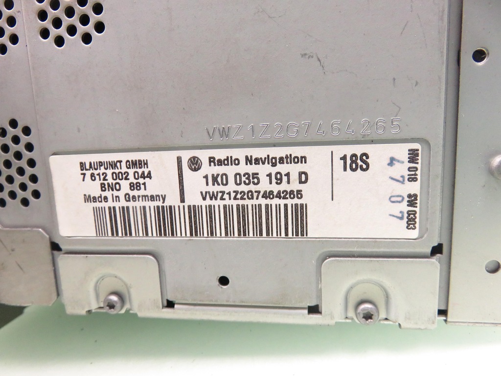 фото №6, Радио vw jetta vi 1k0035191d