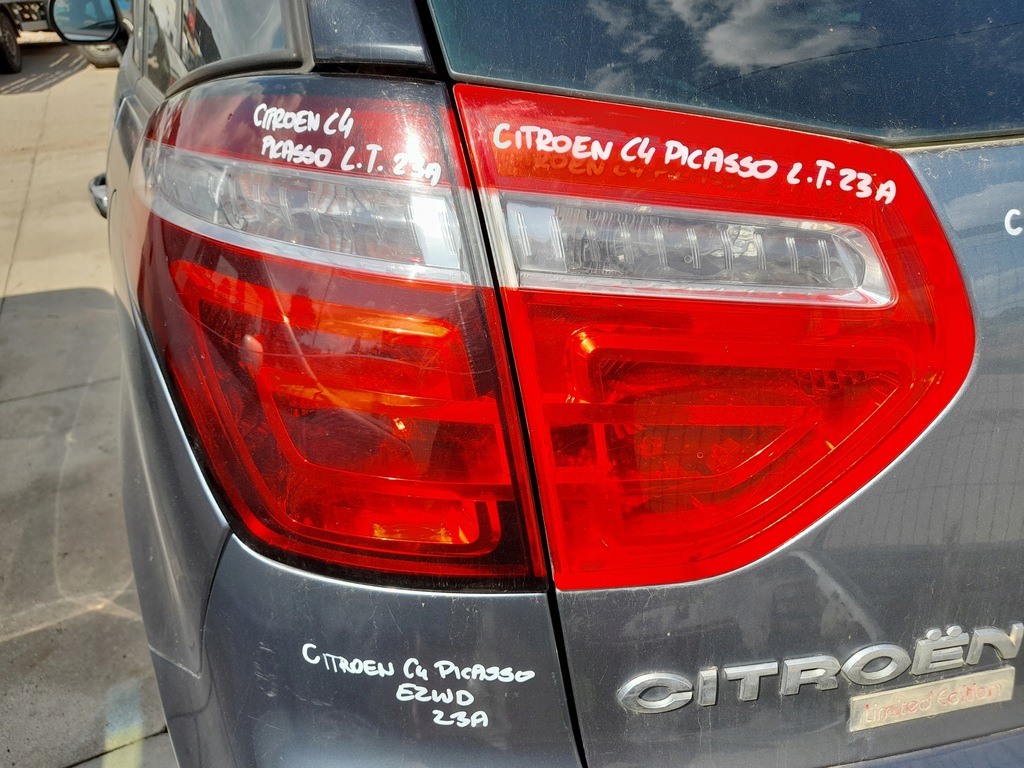 фото №13, Citroen c4 picasso fl лампа левый задняя левая крыло