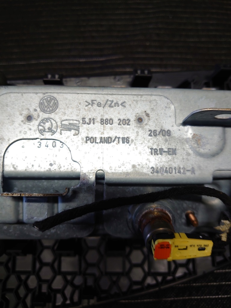 фото №9, Skoda roomster fabia ii lift 10-14 подушка безпеки подушки безпеки натягувачі ремені kpl