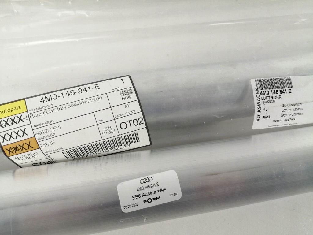 фото №6, Труба охлаждение воздуха audi q8 4m0145941e