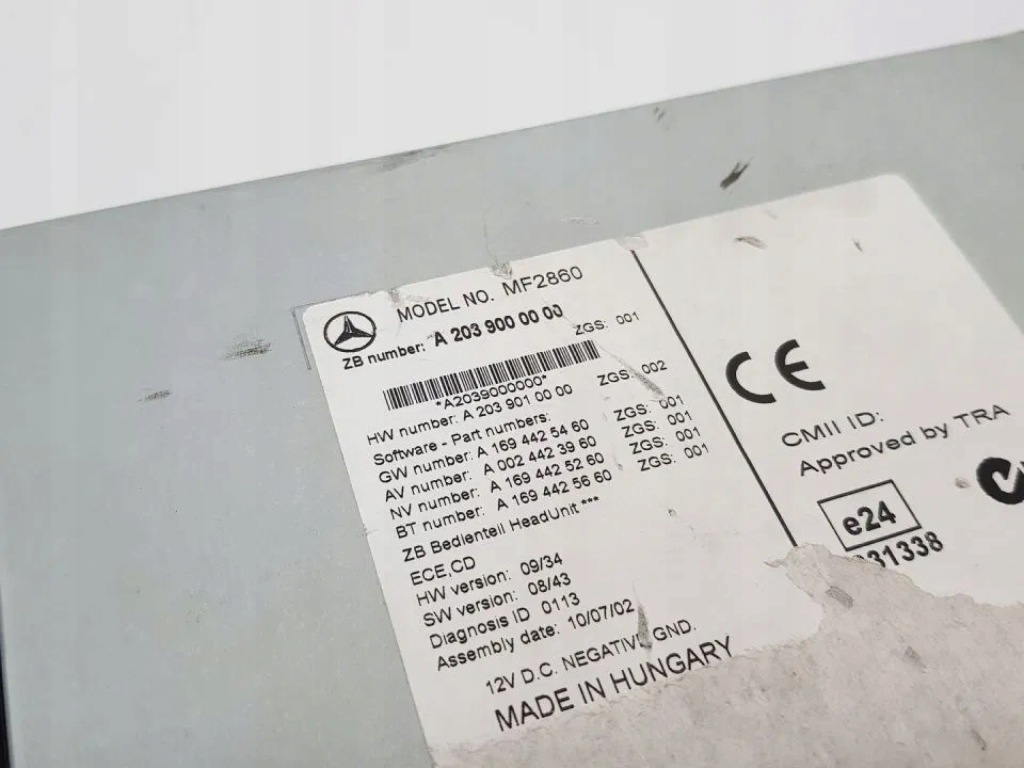 Оригинальные радио cd mercedes clc w203 a2039000000 в Украине