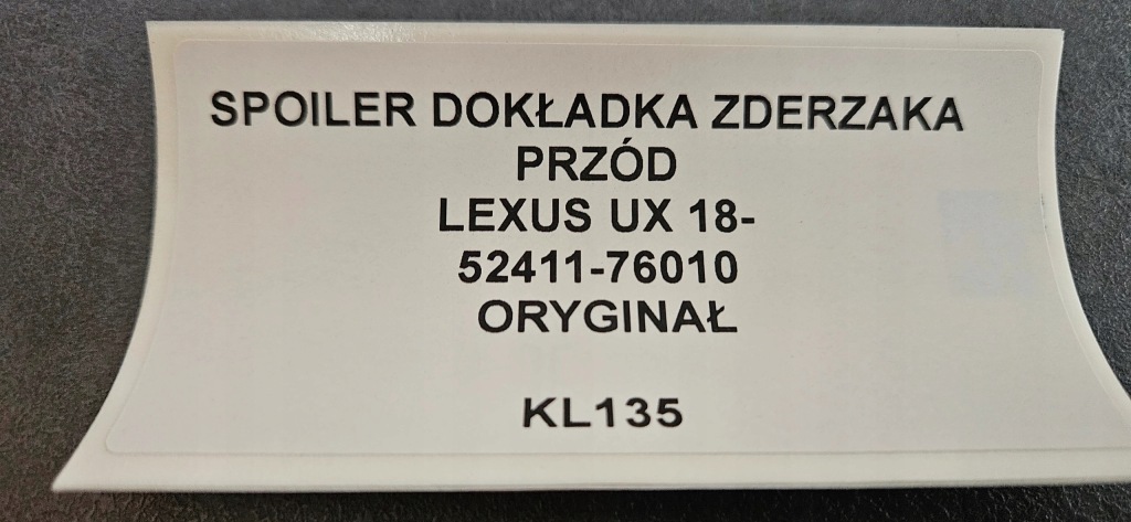 фото №11, Спойлер накладка бампера перед lexus ux 18- оригінал 52411-76010