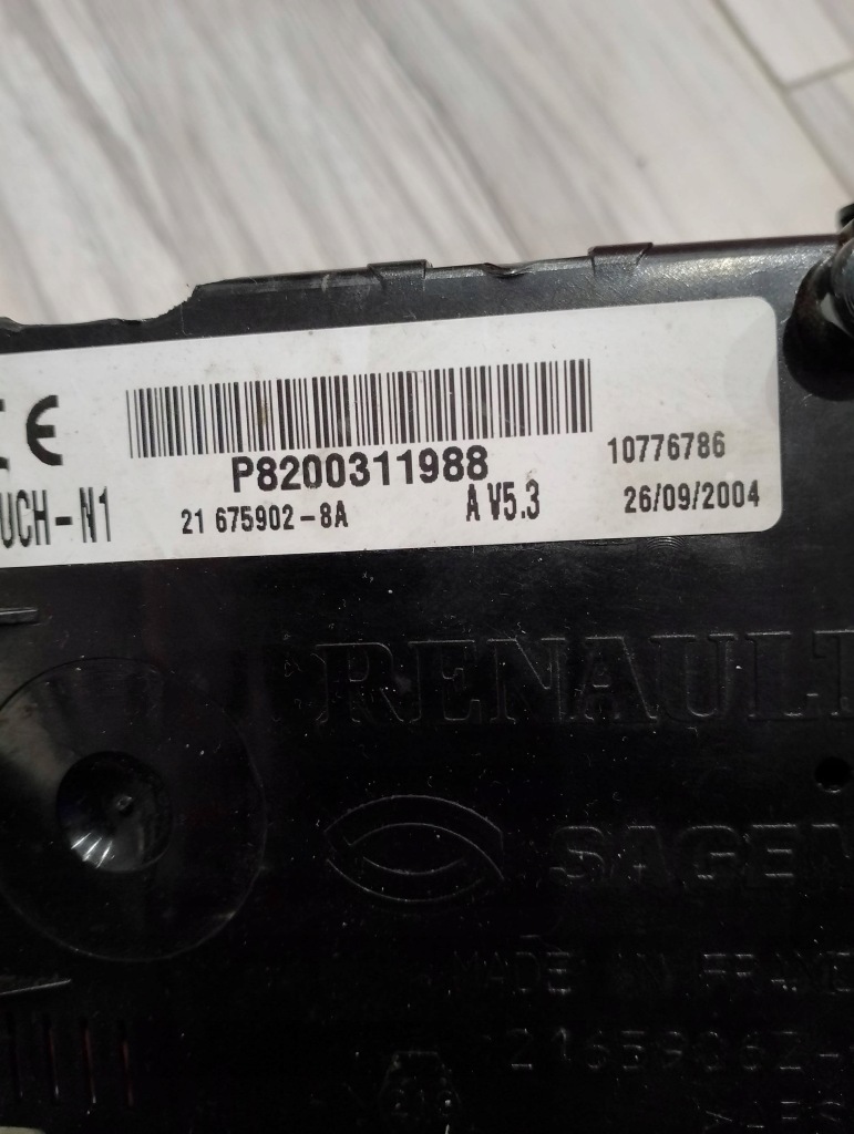 фото №2, Модуль uch-n2 renault clio ii 8200311988