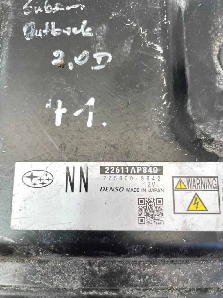 фото №5, Бортовой компьютер блок управления двигателя subaru outback 2.0 - 2758009842 22611ap840