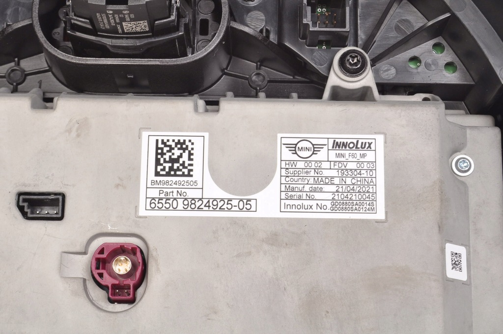 фото №11, Mini f54 f55 f56 f57 f60 дисплей экран навигации 9824925 9878719