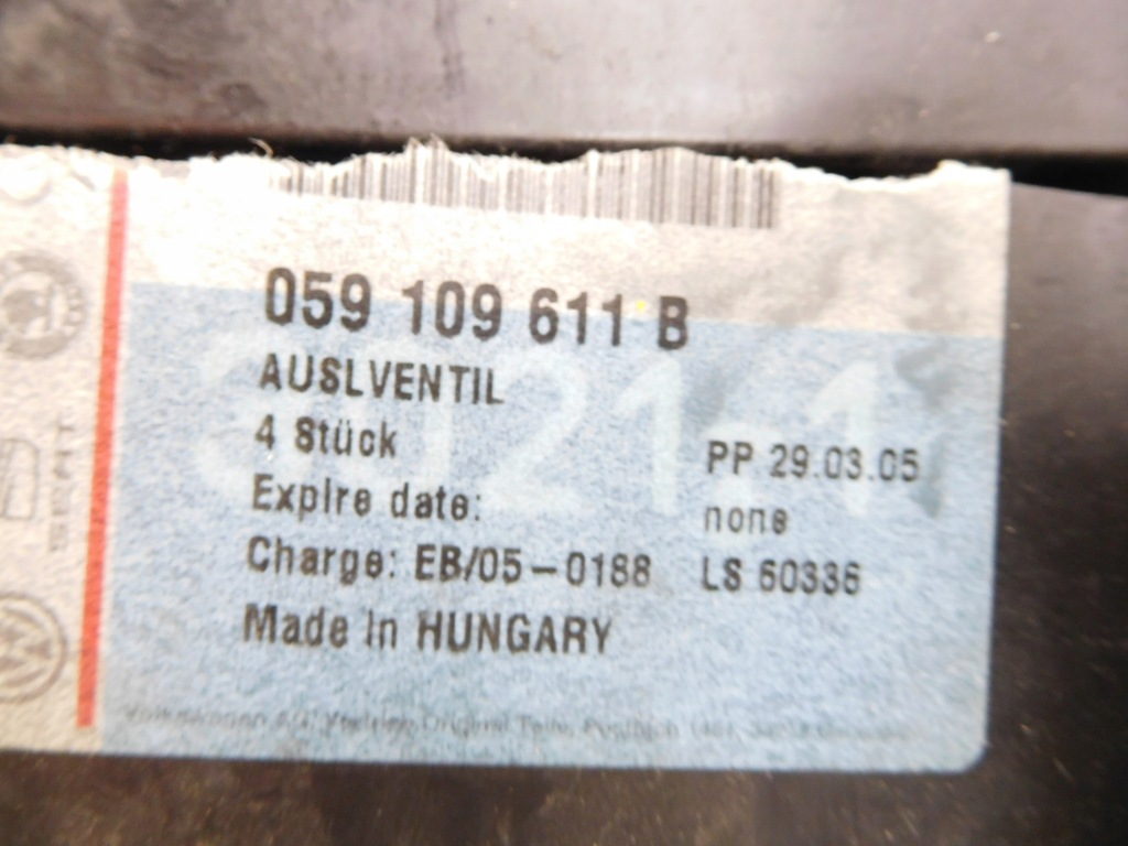 фото №5, Volkswagen оригинальный номер 59109611b клапан выпускной