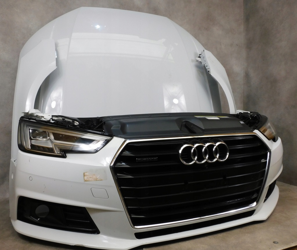 фото №5, Audi a4 b9 8w kompletny перед бампер лампы капот pas демонтаж