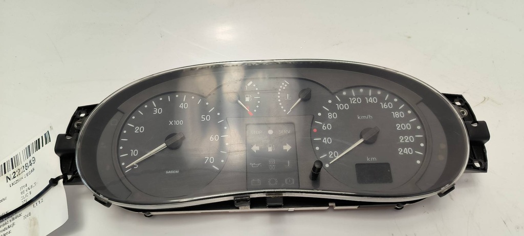 фото №1, Лічильник приладова панель renault clio ii