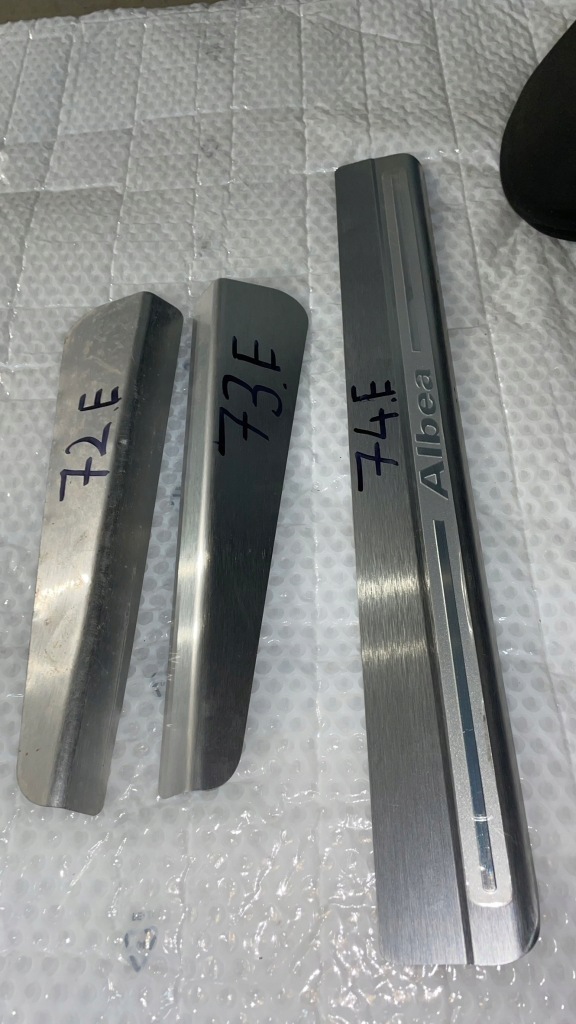 фото №5, Накладки пороговые fiat albea serebrne хром 60797344 3szt.