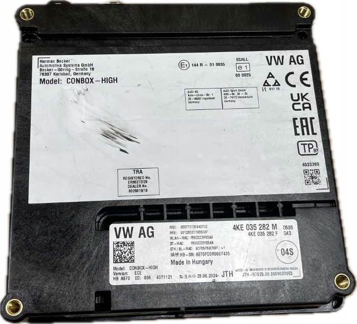 Купить Vw audi модуль блок управления telematic conbox high 4ke035282m
