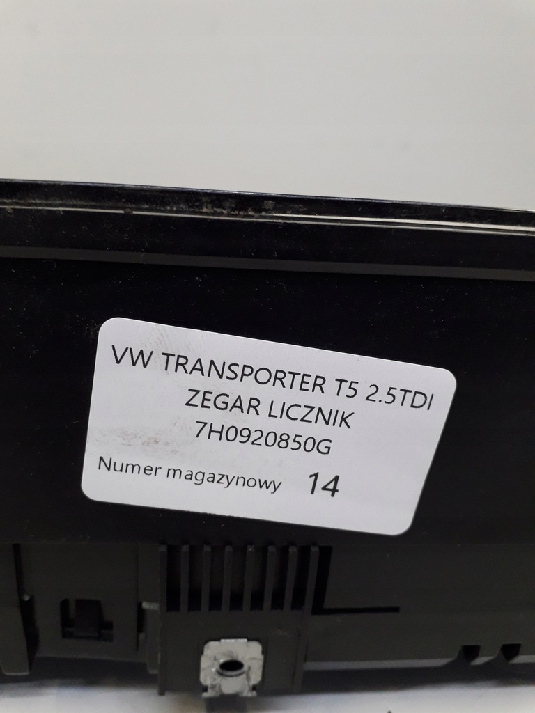 фото №7, Vw transporter t5 приладова панель лічильник