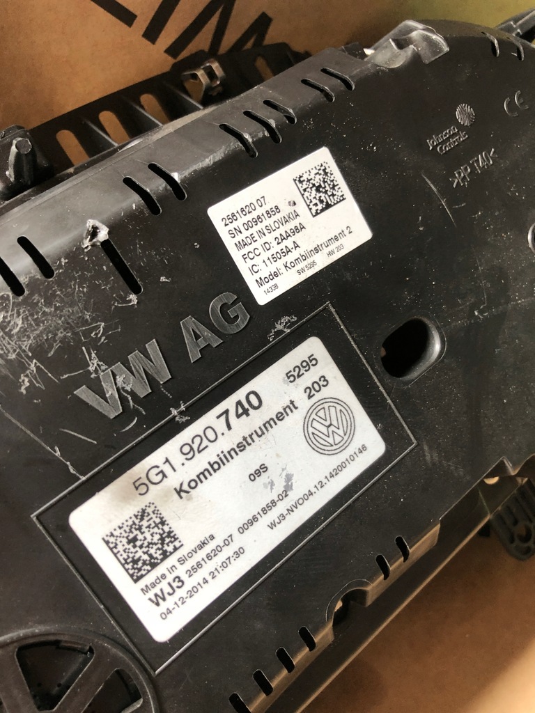 фото №3, Счетчик приборы бортовой компьютер vw golf vii 5g1920740