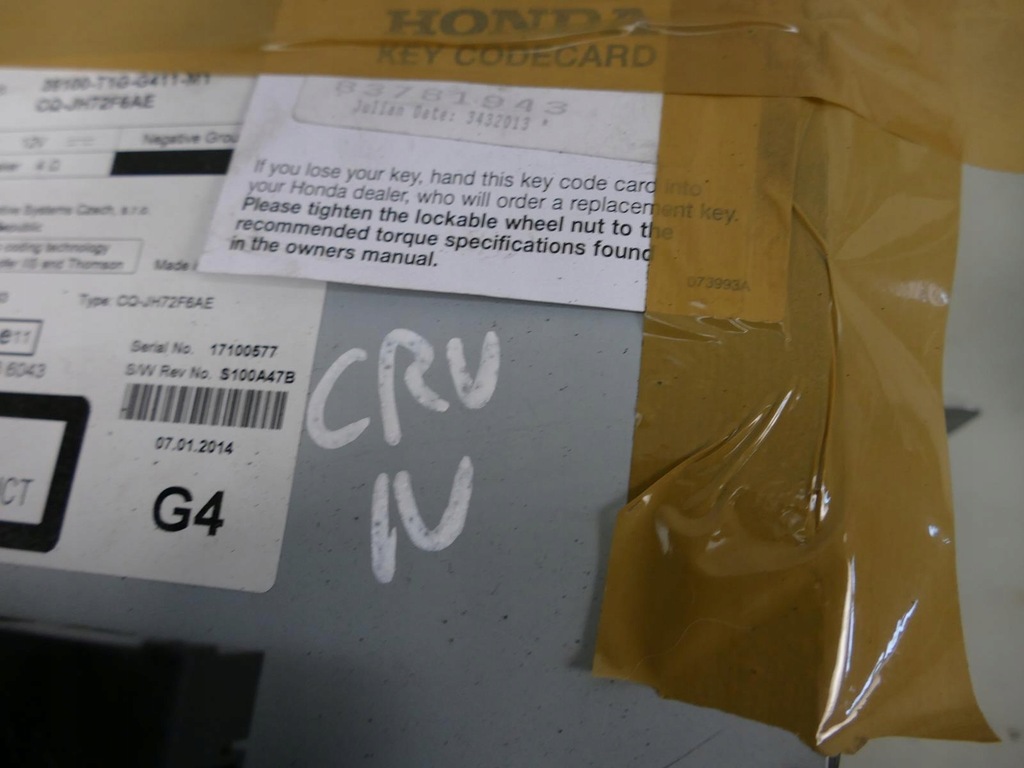 фото №12, Honda cr-v iv crv радіо програвач cd fm з код вимикач аварійних