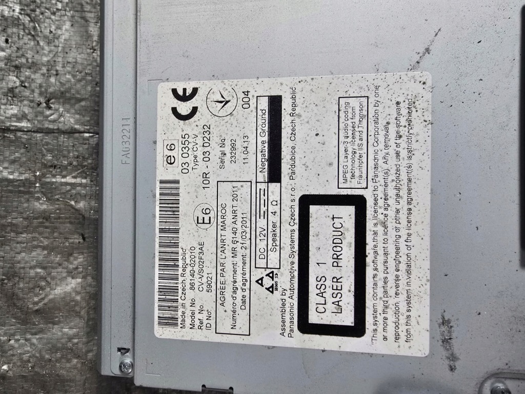 фото №5, Toyota auris ii e18 12-15 радио навигация 86140-02010