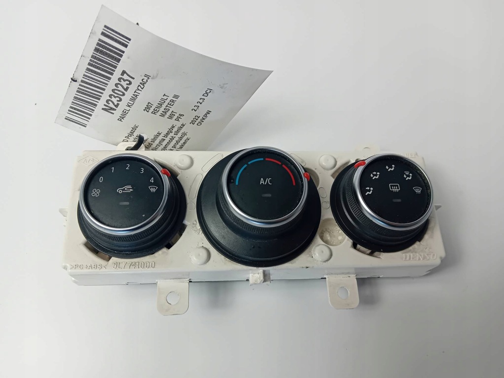 фото №1, Панель кондиціонера 275106521r renault master iii