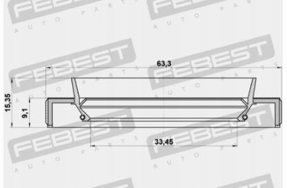 фото №2, Febest 95hby-35630915l кільце ущільнювальний, wał привідний