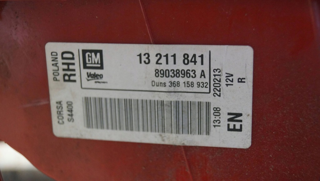 фото №13, Лампа правий задня opel corsa d 3d 13211841 s1424